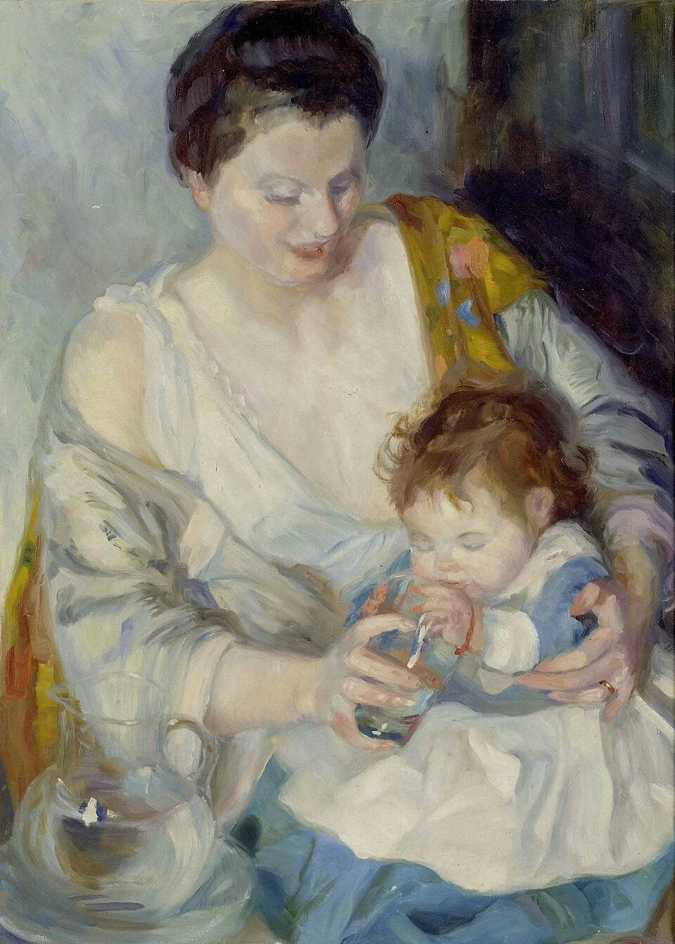 Ritratto di una madre con bambino